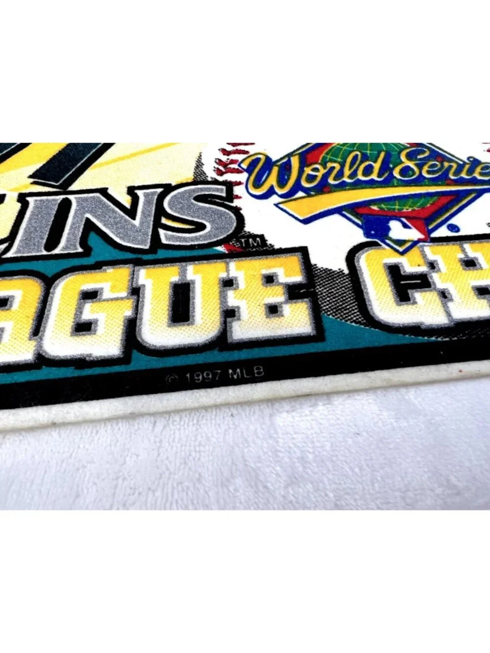 Vintage 1997 Florida Marlins National League Champions World Series pennant